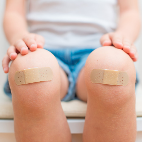 Skinned Knees with Healing Salve